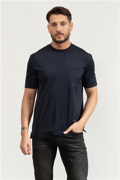 BOSS P-Taut Erkek Bisiklet Yaka T-Shirt
