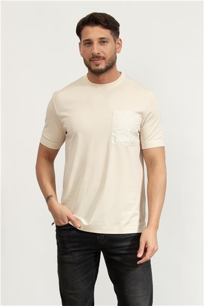 BOSS P-Taut Erkek Bisiklet Yaka T-Shirt