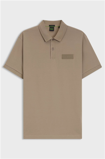 BOSS Paddy Structure Erkek Polo Yaka T-Shirt Yeşil