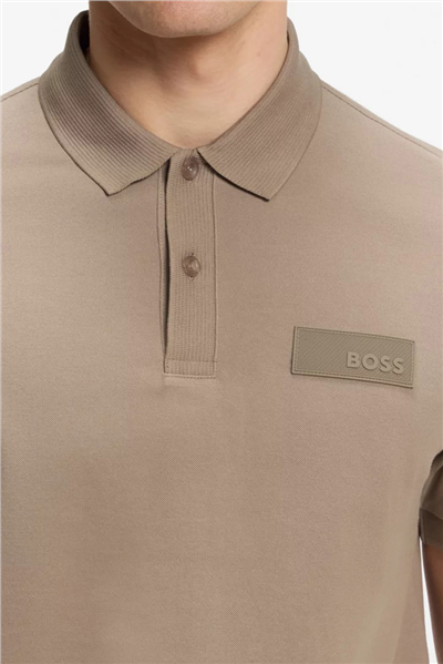 BOSS Paddy Structure Erkek Polo Yaka T-Shirt Yeşil