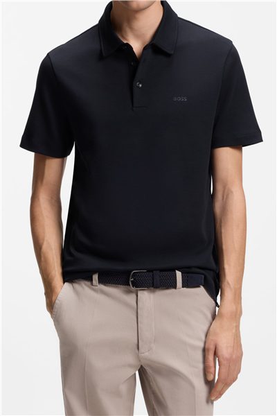 Boss Palosh Erkek Polo Yaka T-Shirt Mavi