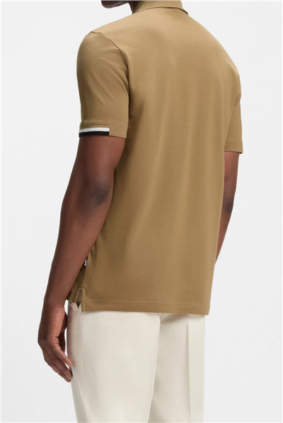Boss Parlay Erkek Polo Yaka T-Shirt Bej