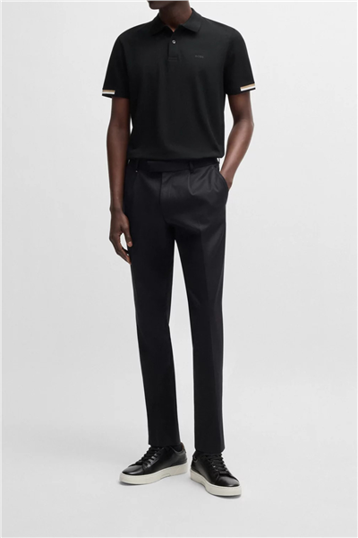 Boss Parlay Erkek Polo Yaka T-Shirt Siyah