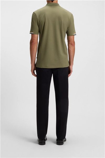 Boss Parlay Erkek Polo Yaka T-Shirt Yeşil
