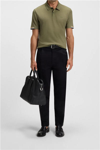 Boss Parlay Erkek Polo Yaka T-Shirt Yeşil