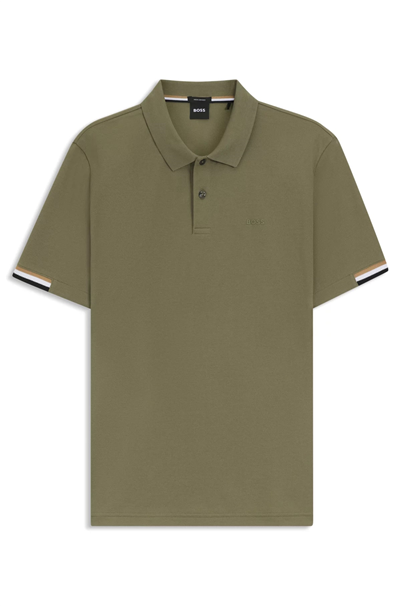 Boss Parlay Erkek Polo Yaka T-Shirt Yeşil