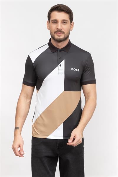 Boss Patteo Erkek Polo Yaka T-Shirt Siyah