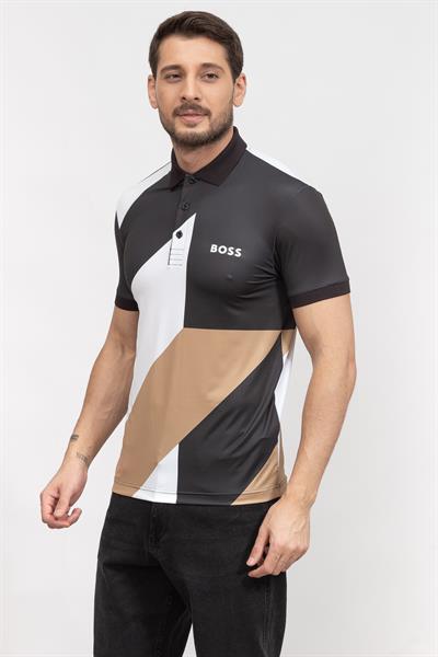 Boss Patteo Erkek Polo Yaka T-Shirt Siyah
