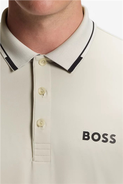 BOSS Paul Pro Erkek Polo Yaka T-Shirt Bej