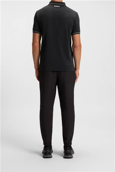 BOSS Paul Pro Erkek Polo Yaka T-Shirt Siyah