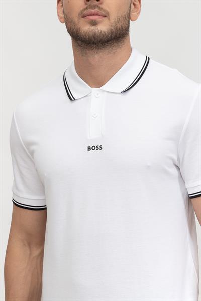 Boss Pchup Erkek Polo Yaka T-Shirt Beyaz