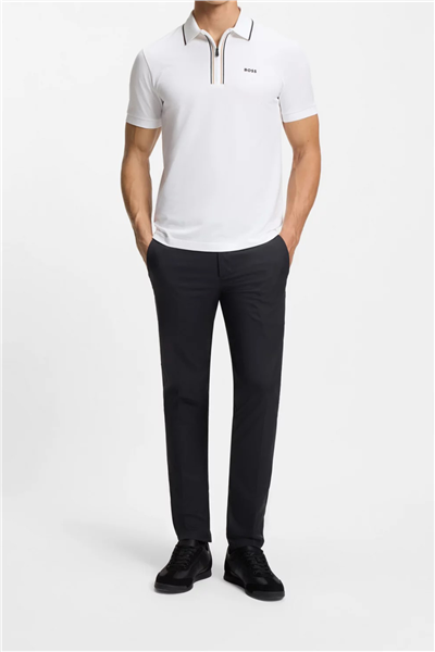 BOSS Philix GOC Erkek Polo Yaka T-Shirt Beyaz