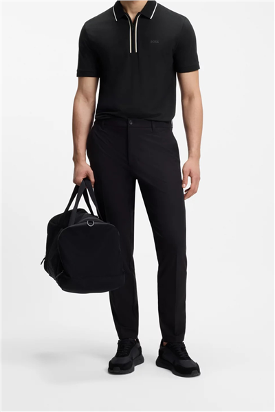 BOSS Philix GOC Erkek Polo Yaka T-Shirt Siyah