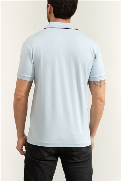 Boss Pl Goc Birdie Paule Erkek Polo Yaka T-Shirt Mavi