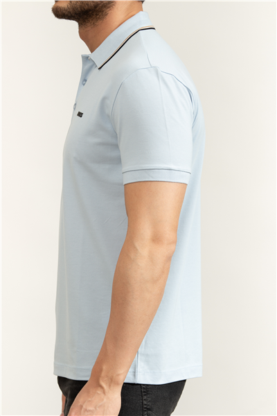 Boss Pl Goc Birdie Paule Erkek Polo Yaka T-Shirt Mavi