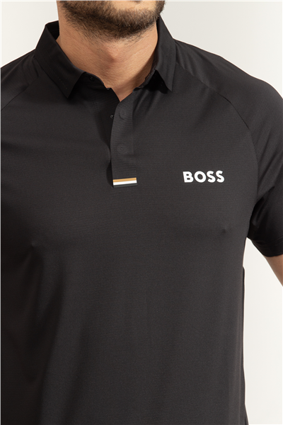 Boss Pl Goc Paddytech Erkek Polo Yaka T-Shirt Siyah
