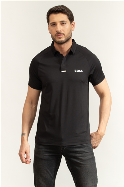 Boss Pl Goc Paddytech Erkek Polo Yaka T-Shirt Siyah