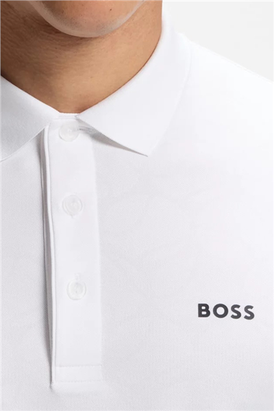 BOSS Pl Toc Game 1 Erkek Polo Yaka T-Shirt Beyaz