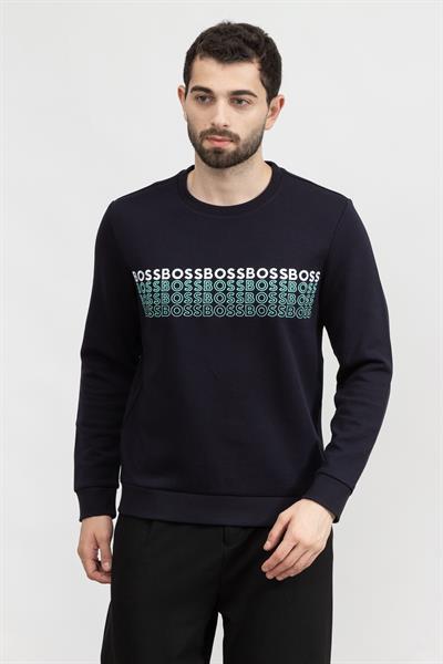 Boss Salbo Erkek Bisiklet Yaka Sweatshirt