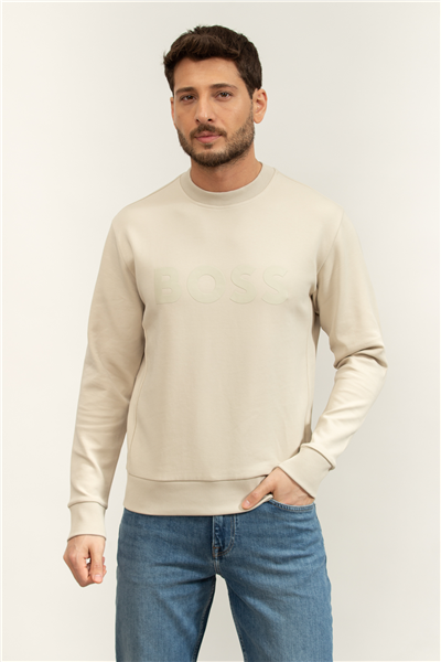 Boss Salbo Erkek Bisiklet Yaka Sweatshirt