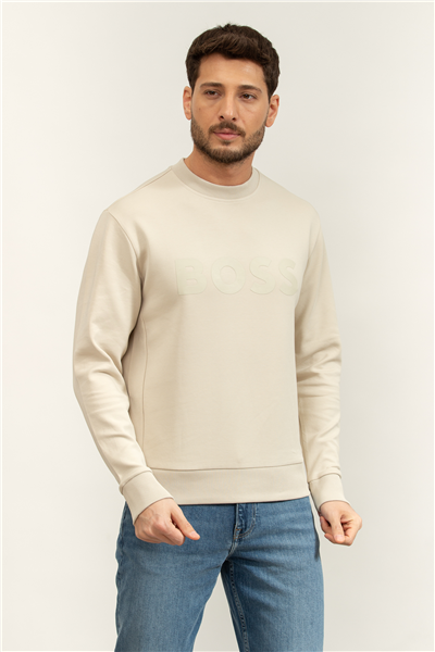 Boss Salbo Erkek Bisiklet Yaka Sweatshirt