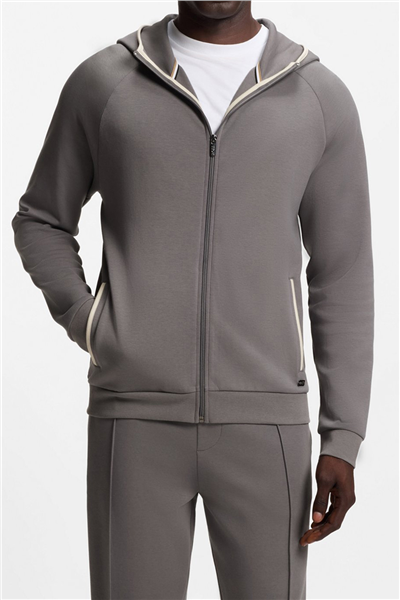 BOSS Sense Hooded Jacket Erkek Kapüşonlu Sweatshirt