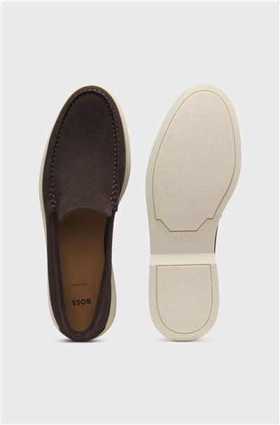 Boss Sienne Loaf Sd N Erkek Loafer Kahverengi