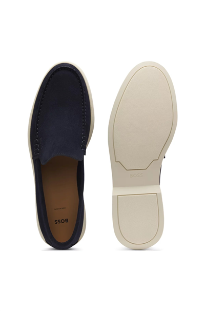 Boss Sienne Loaf Sd N Erkek Loafer Mavi