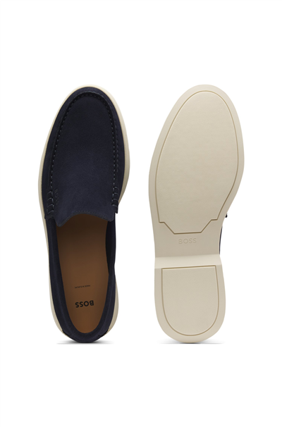 Boss Sienne Loaf Sd N Erkek Loafer Mavi