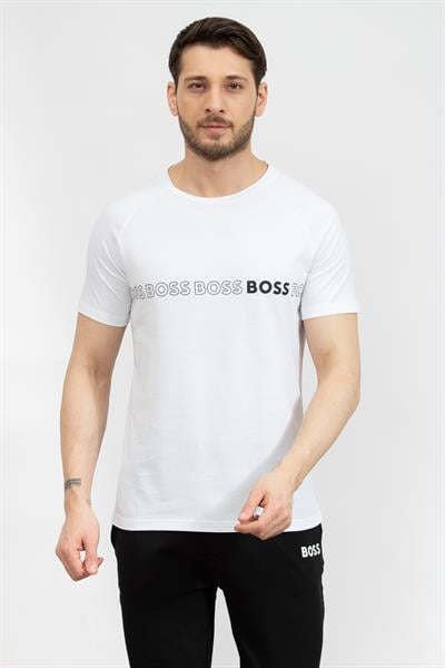 Boss Slim Erkek Bisiklet Yaka T-Shirt