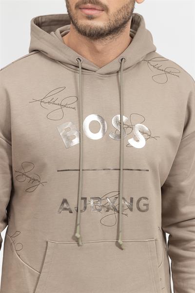 Boss Sly Erkek Kapüşonlu Sweatshirt