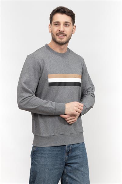 Boss Soleri Erkek Bisiklet Yaka Sweatshirt