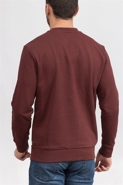 Boss Stadler Erkek Bisiklet Yaka Sweatshirt Kırmızı