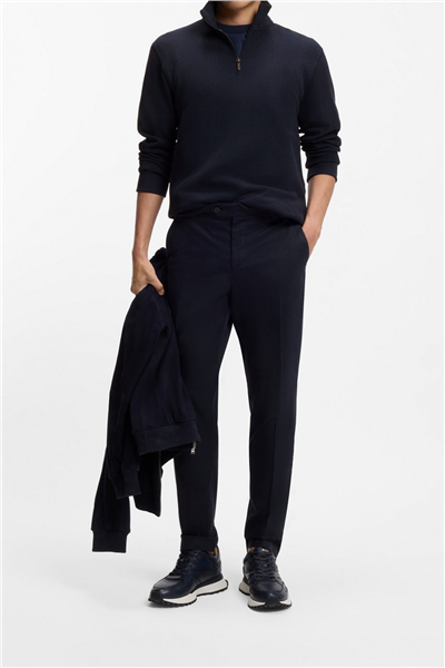 BOSS Structure 1/4 Zip Erkek Fermuarlı Sweatshirt