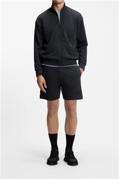 BOSS Sw Collar Full Zip Erkek Fermuarlı Sweatshirt Mavi