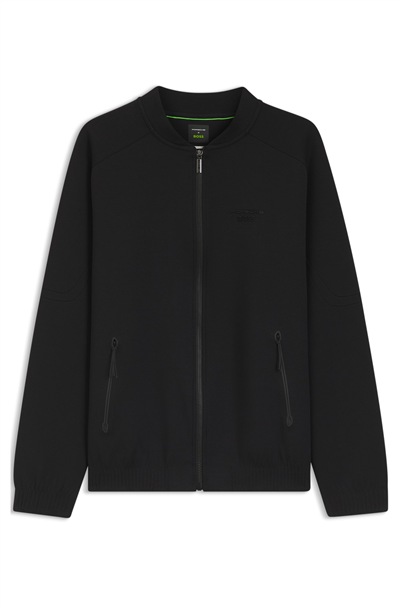 Boss Sw Ps Spirit70 Bo Erkek Fermuarlı Sweatshirt Siyah