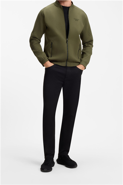Boss Sw Ps Spirit70 Bo Erkek Fermuarlı Sweatshirt Yeşil