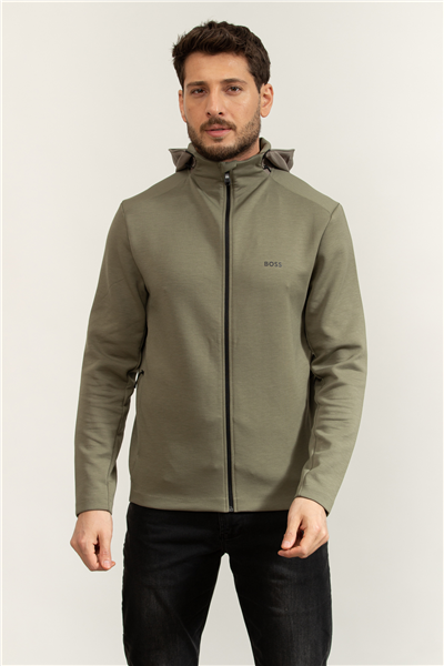 BOSS Sw Tour Hd Fz Erkek Fermuarlı Sweatshirt