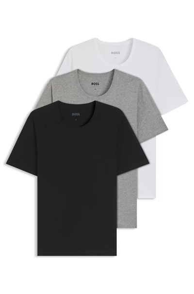 BOSS T-Shirt Rn 3P Classic Erkek 3lü Atlet Çok Renkli