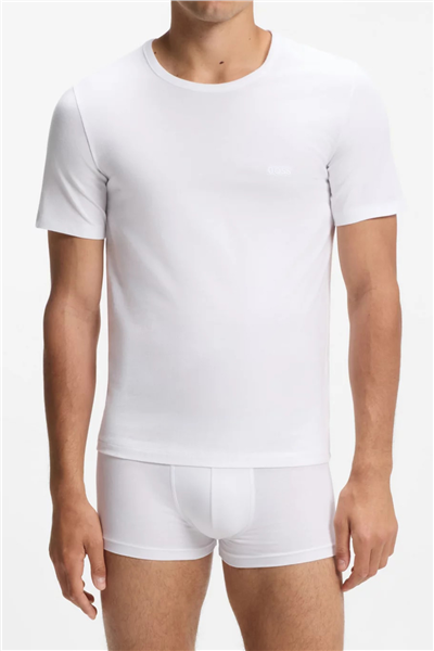 BOSS T-Shirt Rn 3P Classic Erkek 3lü Atlet Beyaz