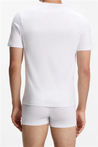 BOSS T-Shirt Rn 3P Classic Erkek 3lü Atlet Beyaz
