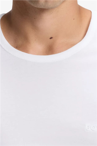 BOSS T-Shirt Rn 3P Classic Erkek 3lü Atlet Beyaz
