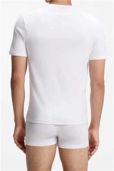 BOSS T-Shirt Rn 3P Classic Erkek 3lü Atlet Beyaz