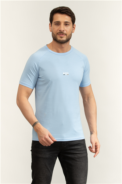 Boss T Shirt Rn Slim Fit Erkek Bisiklet Yaka T-Shirt