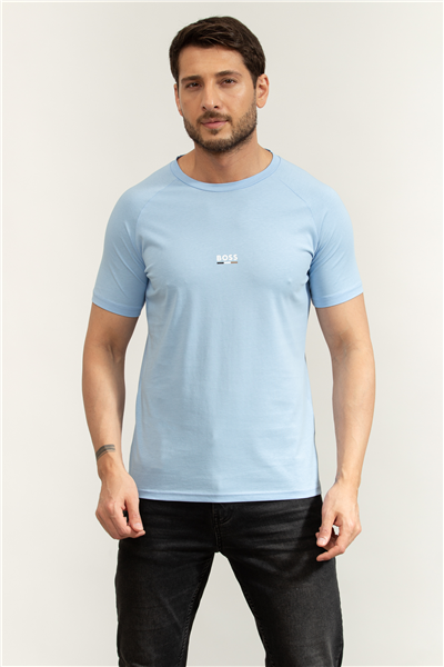 Boss T Shirt Rn Slim Fit Erkek Bisiklet Yaka T-Shirt