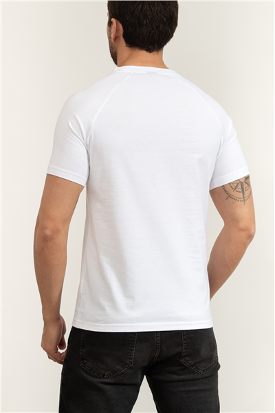Boss T Shirt Rn Slim Fit Erkek Bisiklet Yaka T-Shirt Bej