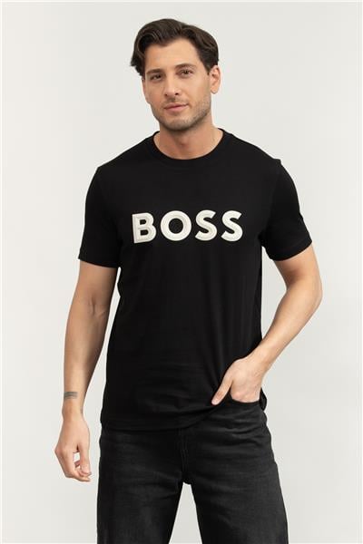 Boss Tee Iconic Zone Erkek Bisiklet Yaka T-Shirt