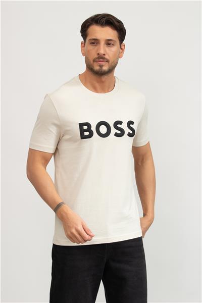 Boss Tee Iconic Zone Erkek Bisiklet Yaka T-Shirt