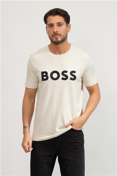Boss Tee Iconic Zone Erkek Bisiklet Yaka T-Shirt