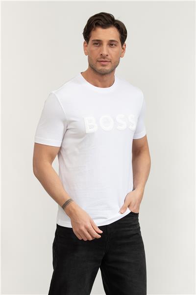 Boss Tee Iconic Zone Erkek Bisiklet Yaka T-Shirt